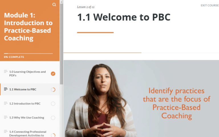 Pyramid Model Consortium Practice-Based Coaching Module 1 screenshot